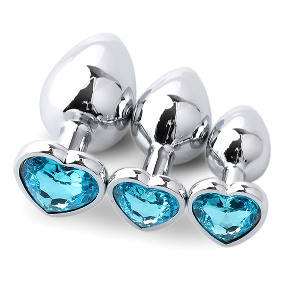 Health Wellness Usa - 3PCS Metal Anal Plugs for Couples